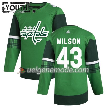 Kinder Washington Capitals Trikot Tom Wilson 43 Adidas 2019-20 St. Patrick's Day Authentic